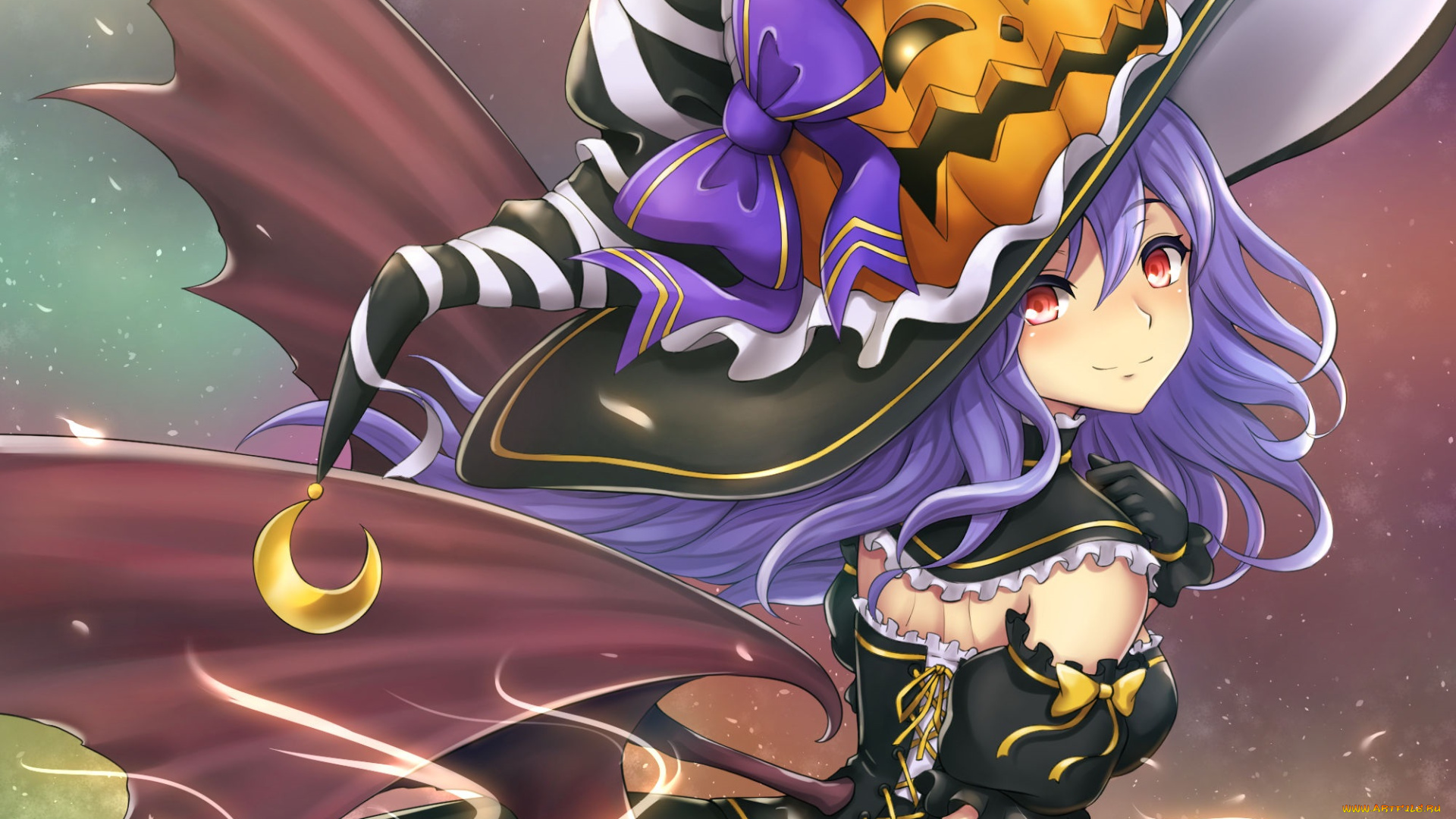 аниме, магия, , колдовство, , halloween, девушка