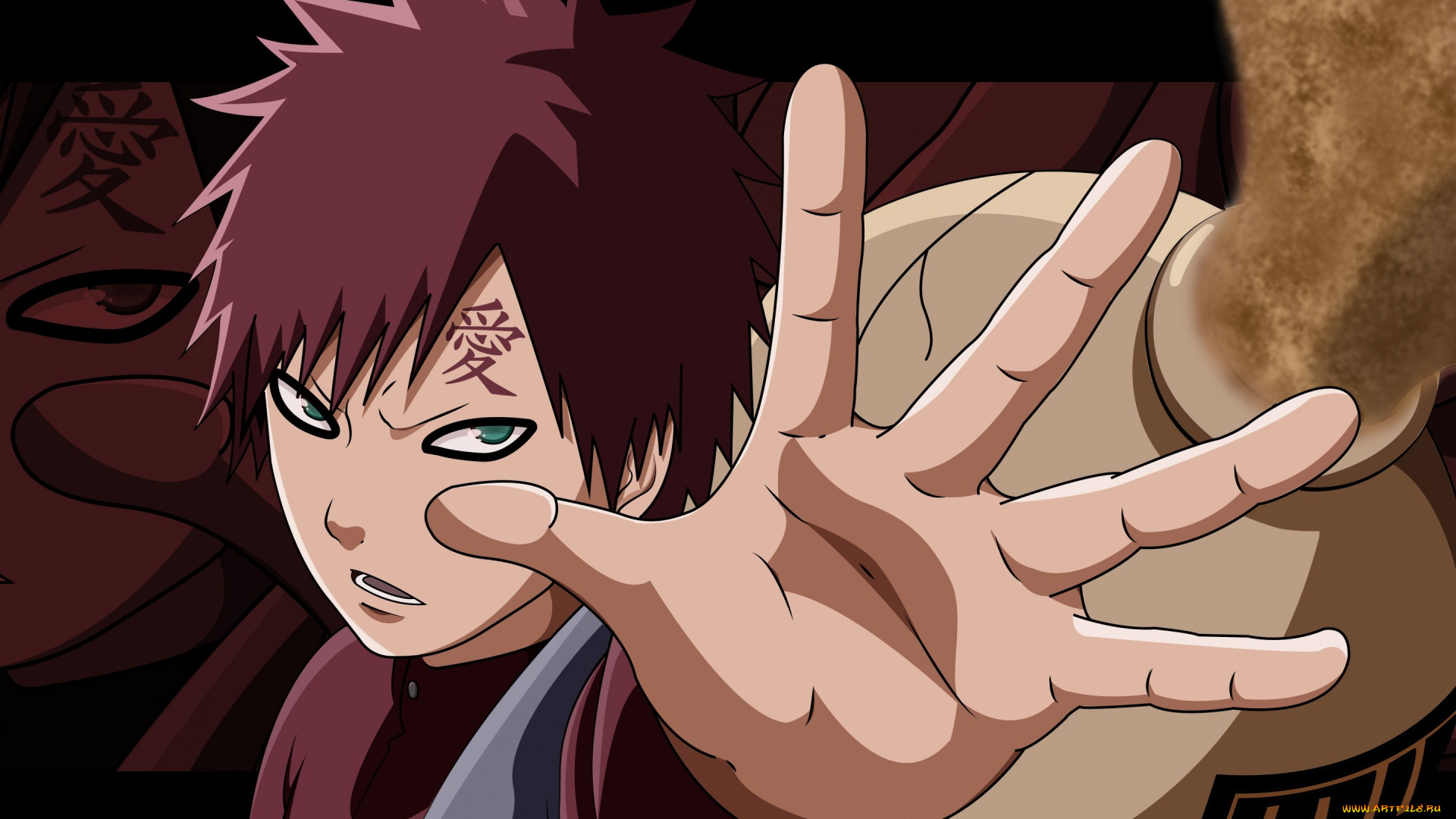 аниме, naruto, gaara