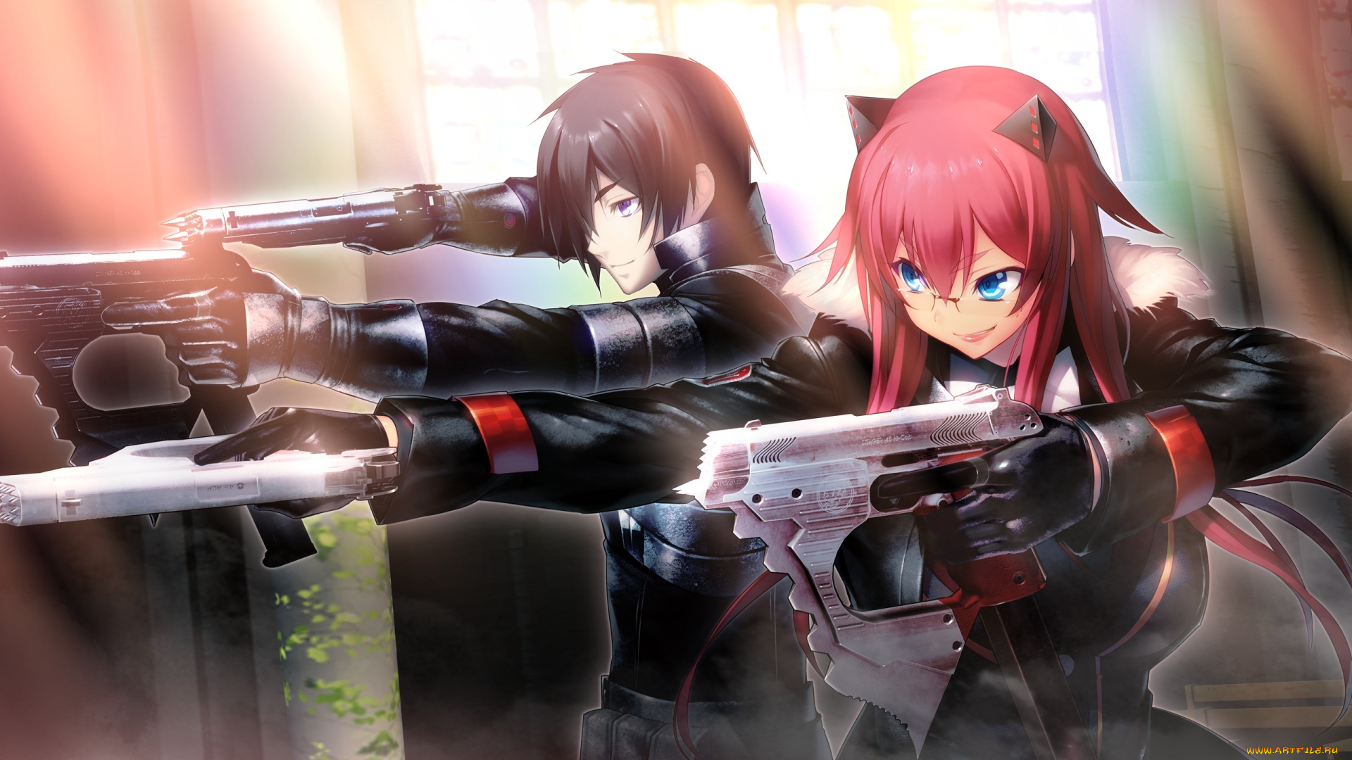 аниме, tokyo, necro, двое