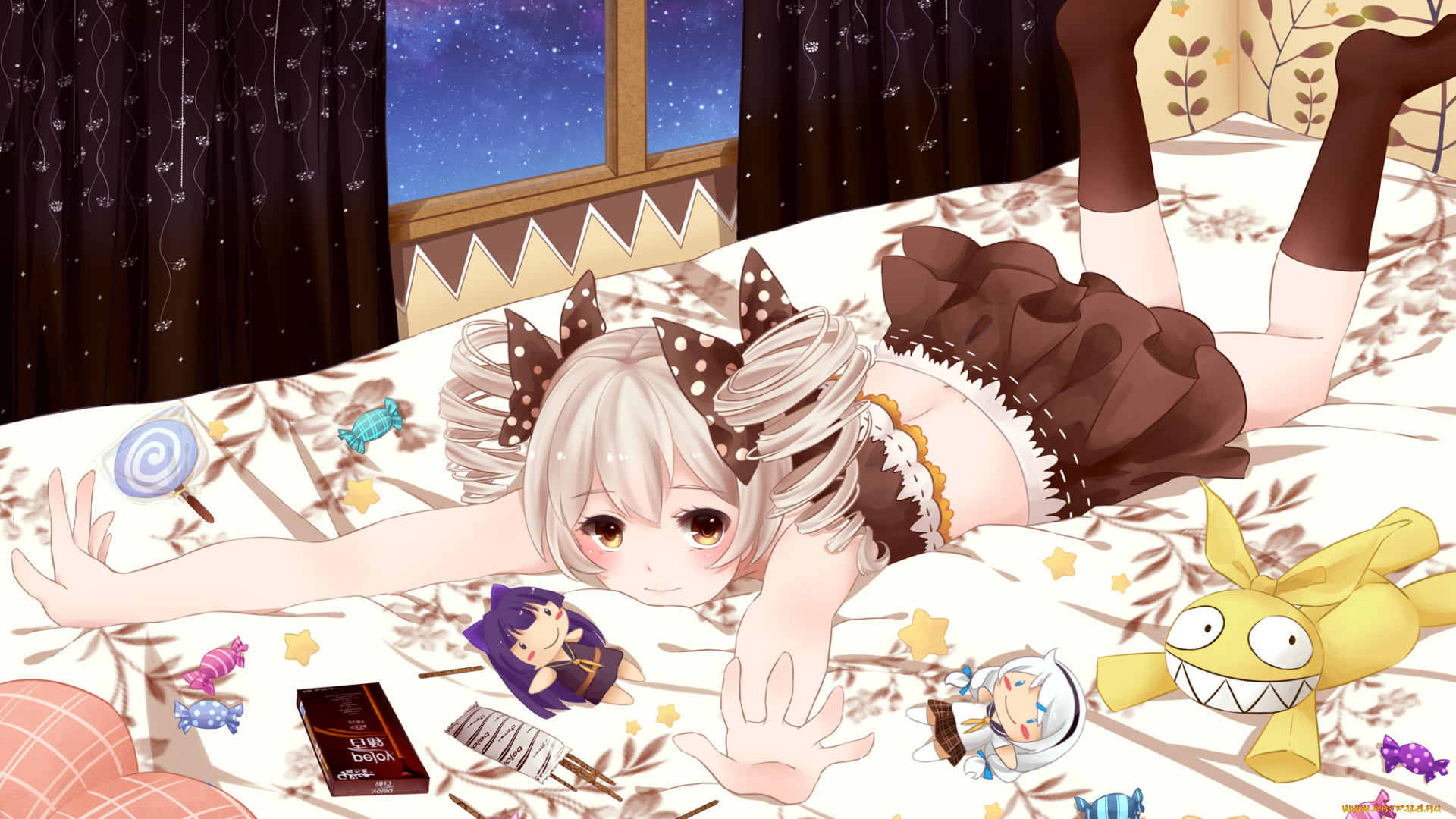 аниме, unknown, , другое, , фон, взгляд, девушка