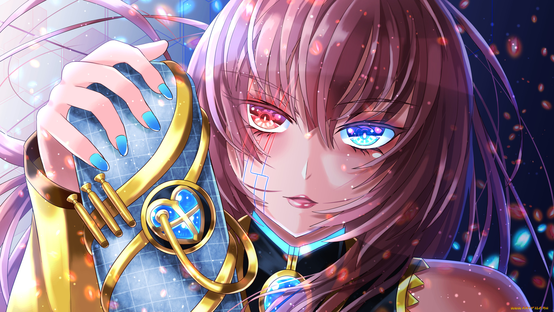 аниме, vocaloid, девушка