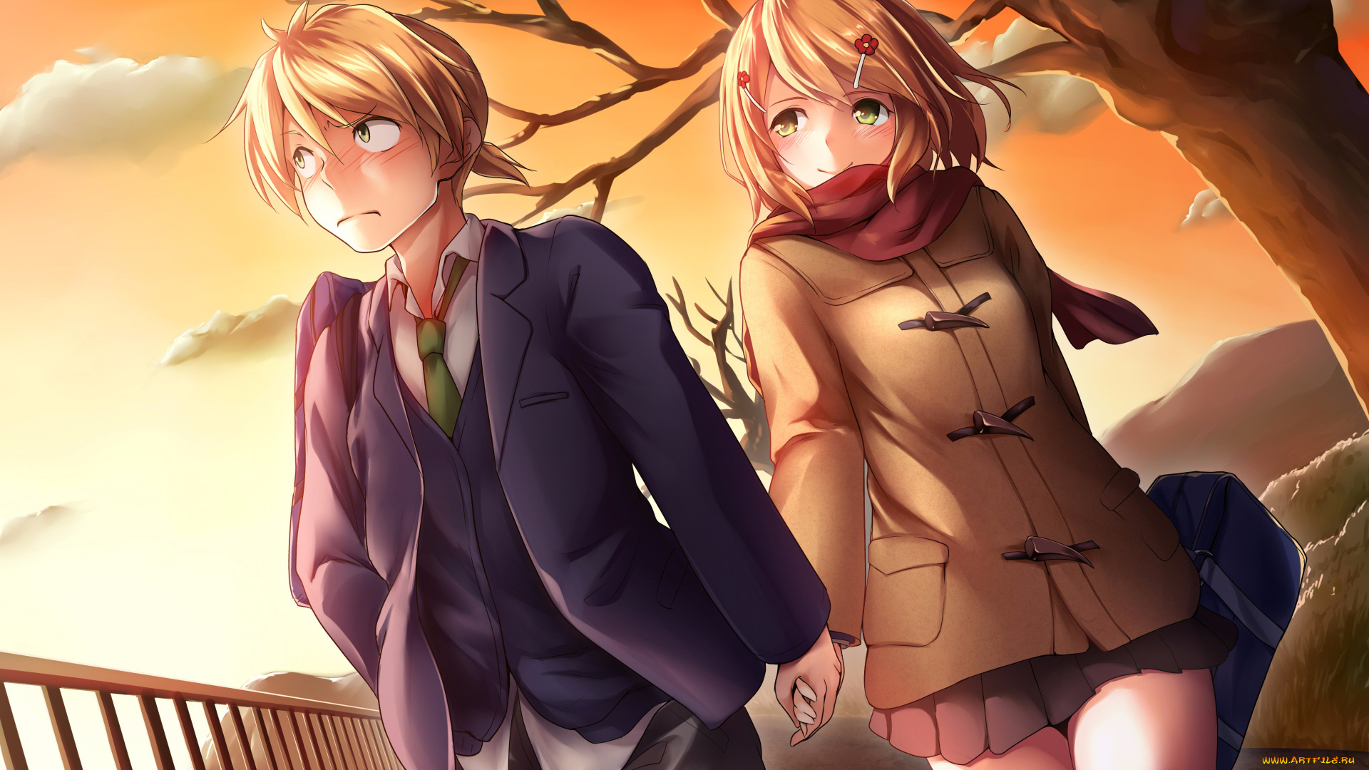 аниме, vocaloid, парень, девушка