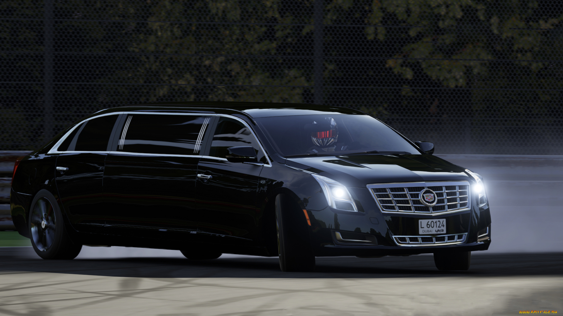cadillac, xts, forzavista, limousine, 2013, автомобили, 3д, чёрный, 2013, limousine, forzavista, xts, cadillac