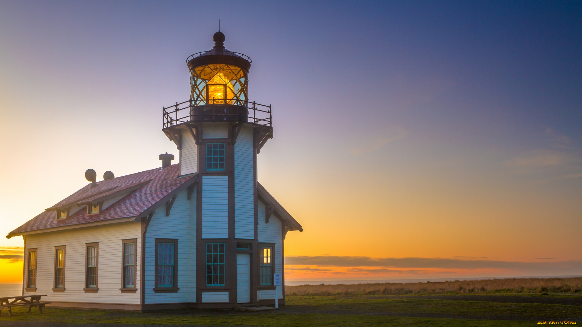 природа, маяки, простор