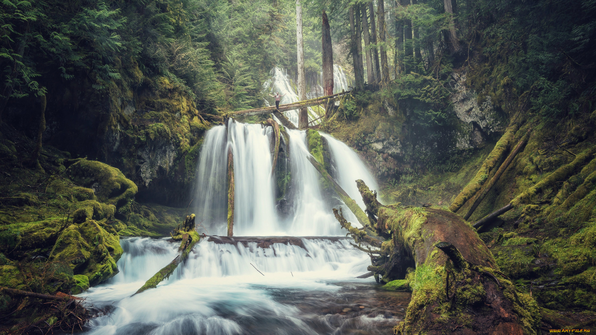 природа, водопады, простор