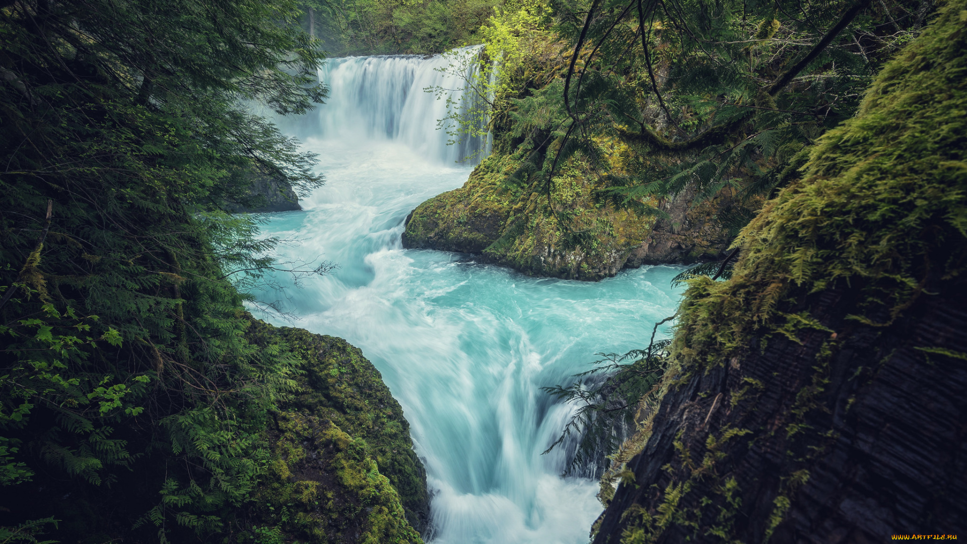 природа, водопады, простор