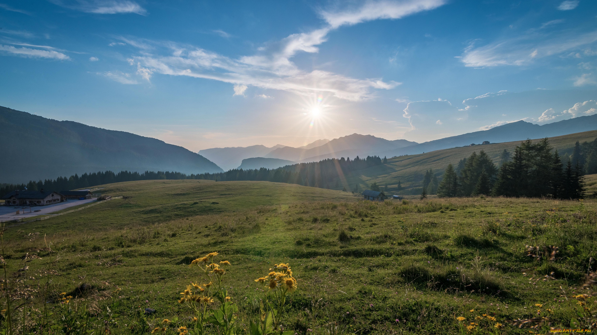 природа, восходы, закаты, простор