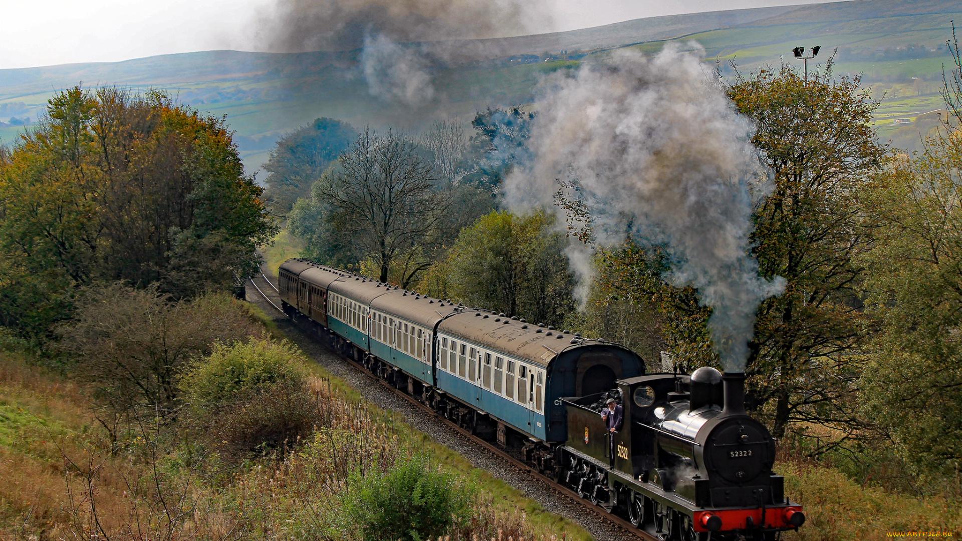 техника, паровозы, состав, локомотив