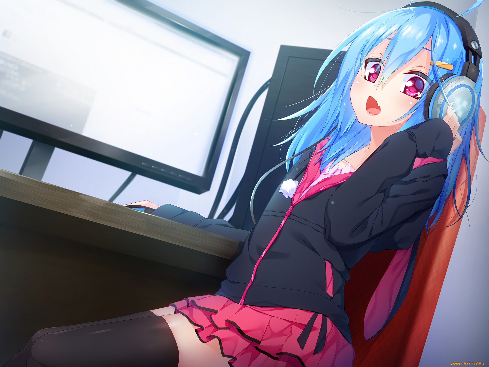 аниме, unknown, , другое, , фон, взгляд, девушка