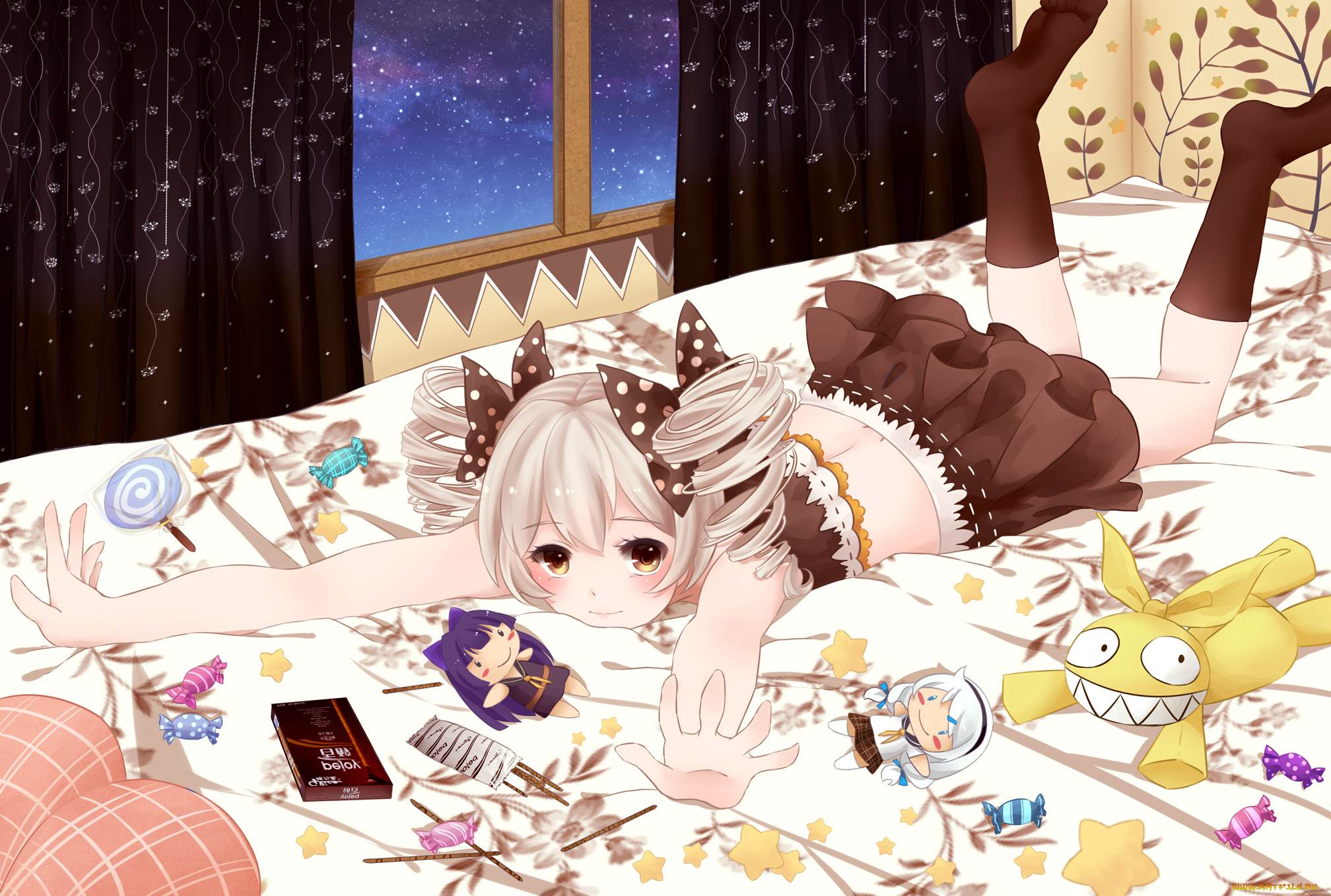 аниме, unknown, , другое, , фон, взгляд, девушка