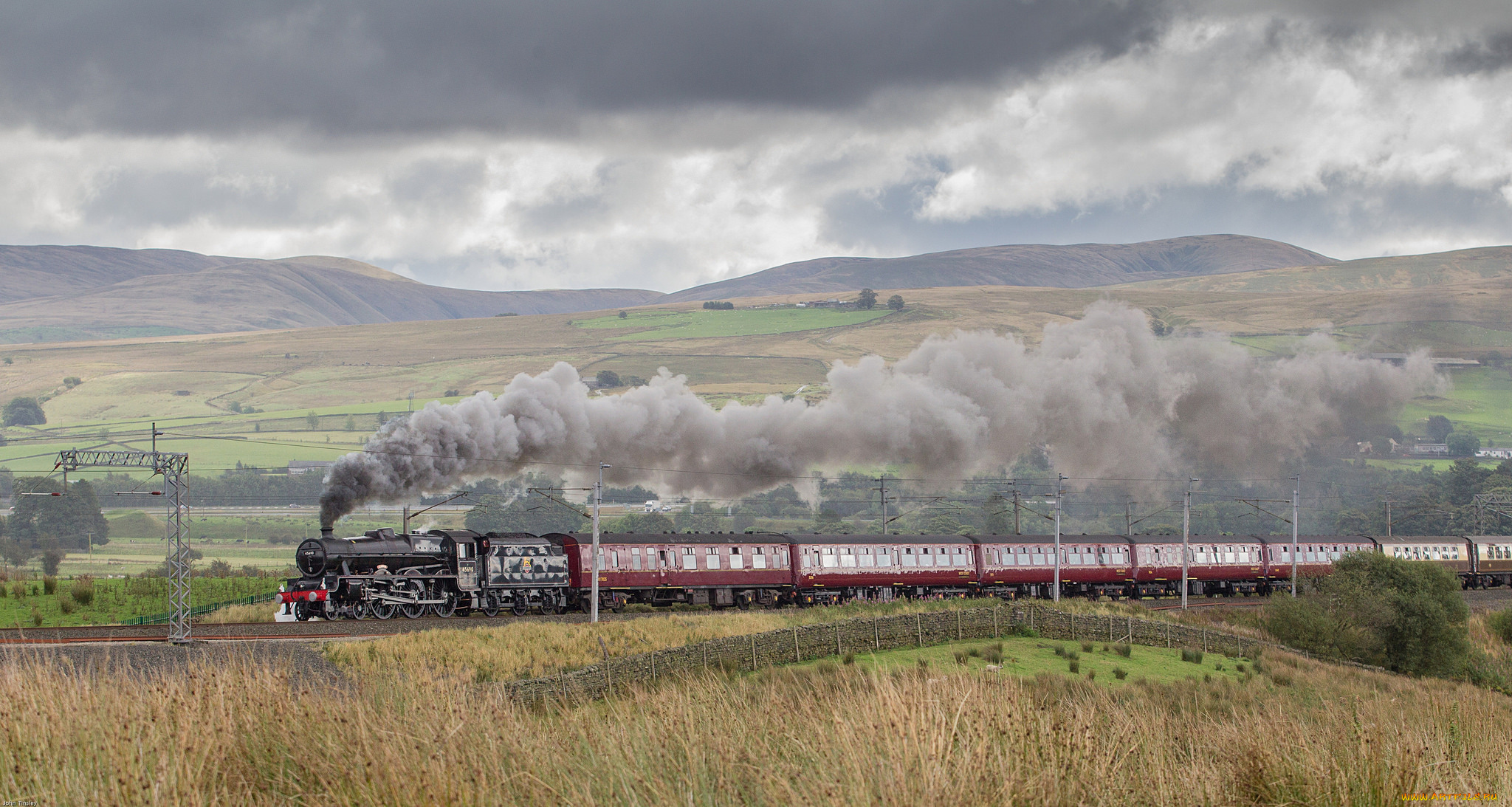 техника, паровозы, локомотив, состав