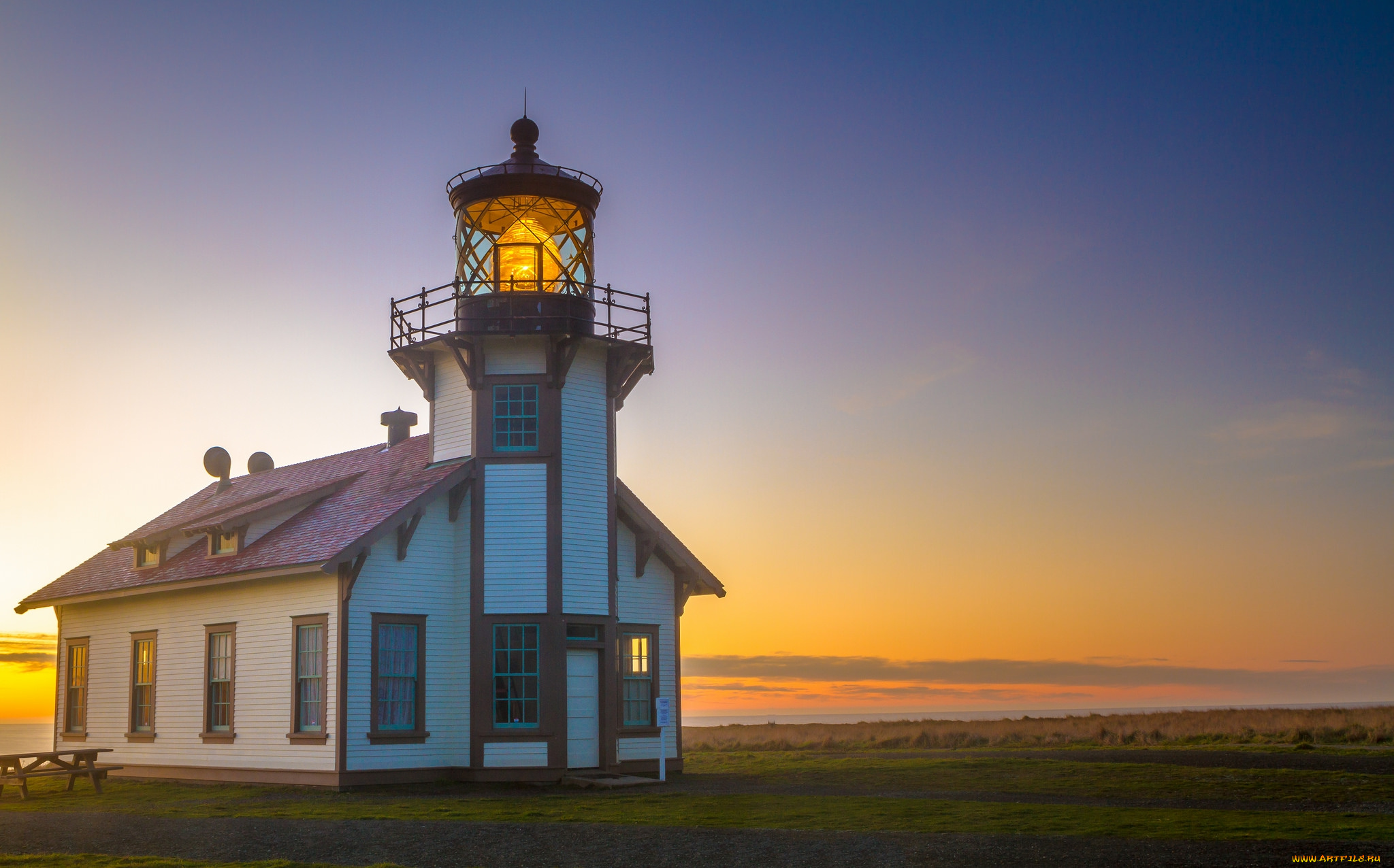 природа, маяки, простор