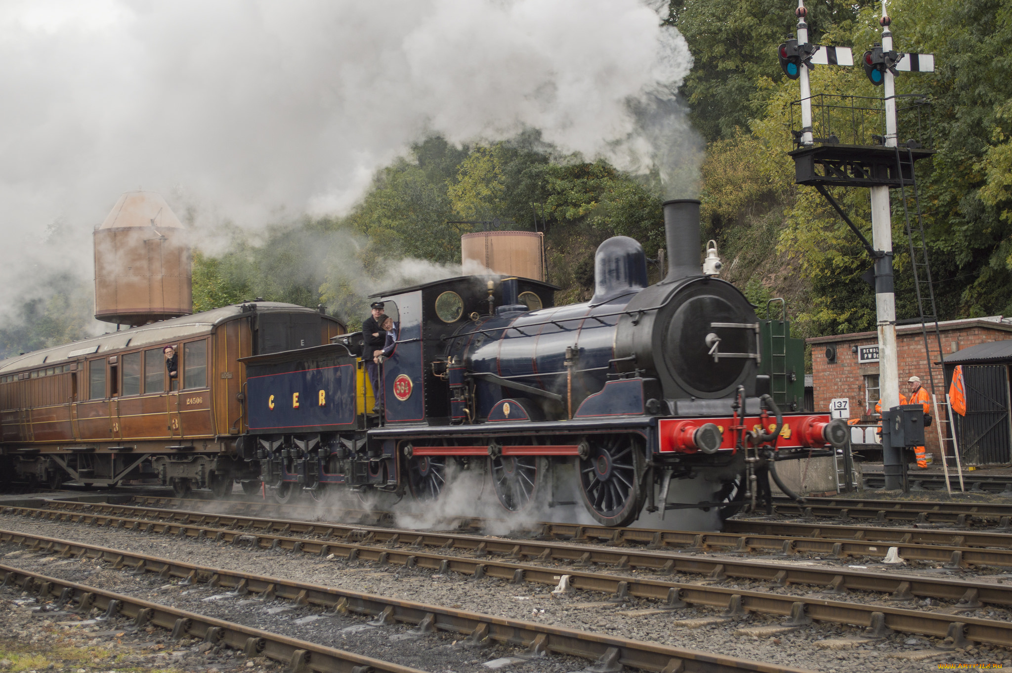 техника, паровозы, состав, локомотив