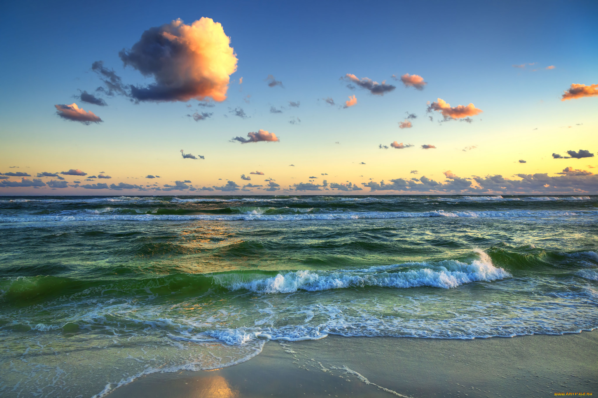 природа, моря, океаны, простор