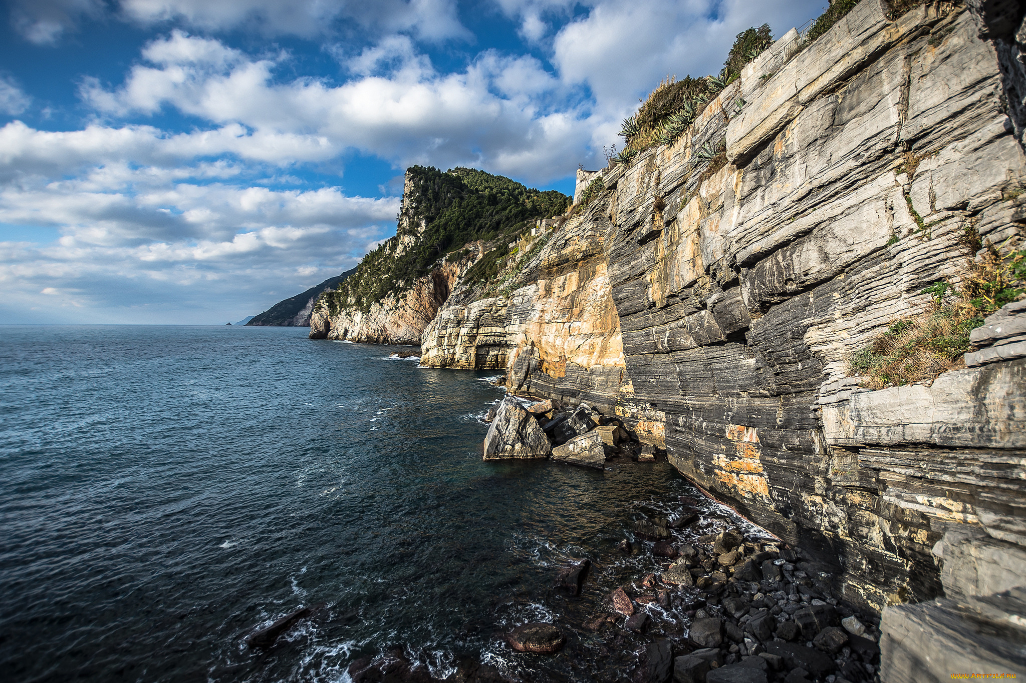 природа, побережье, простор