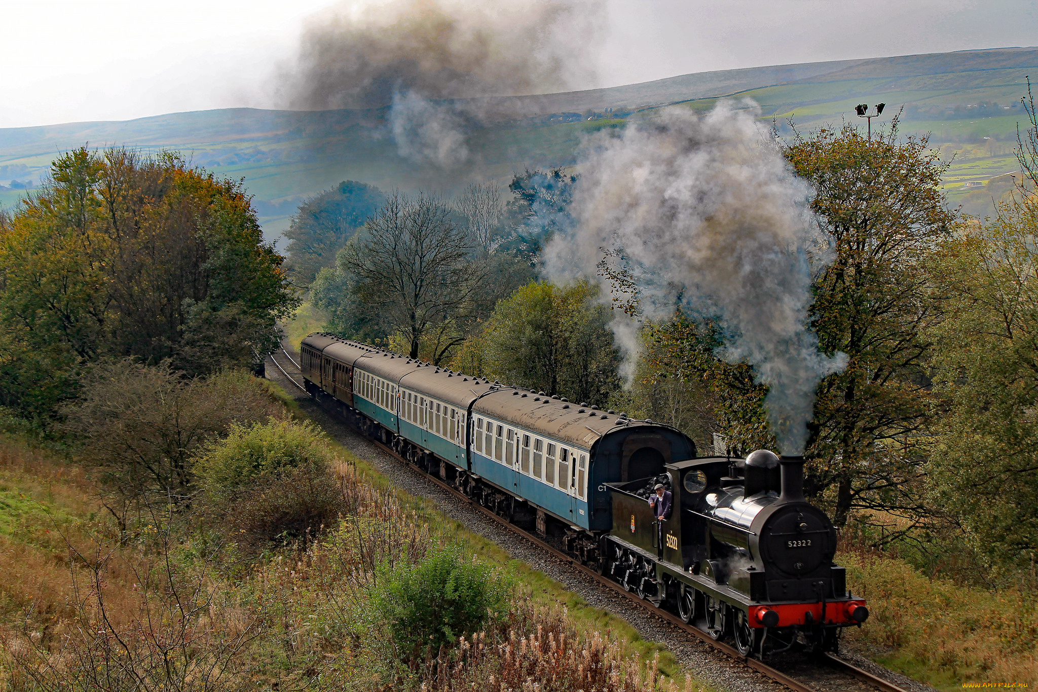 техника, паровозы, состав, локомотив