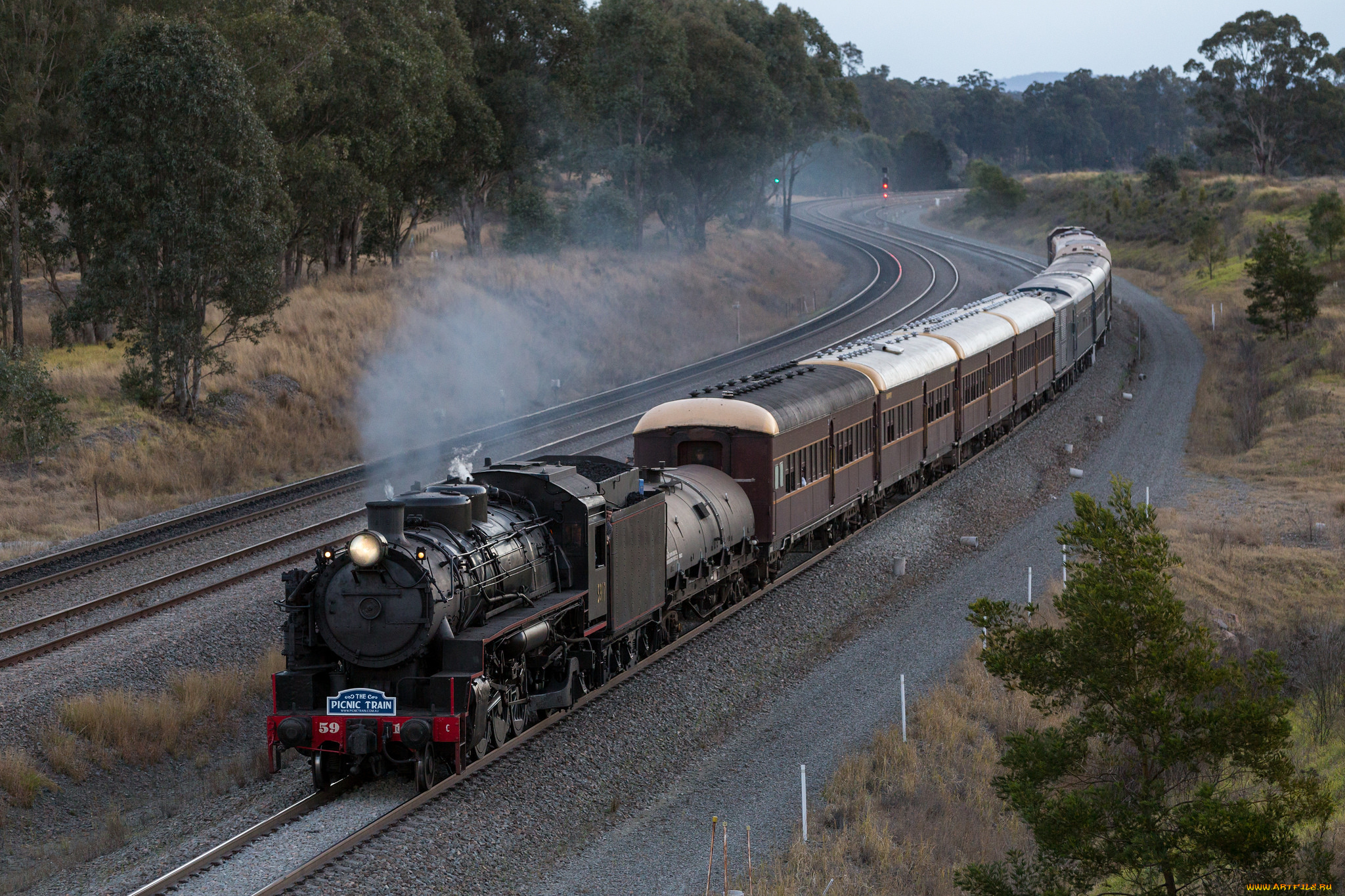 техника, паровозы, состав, локомотив
