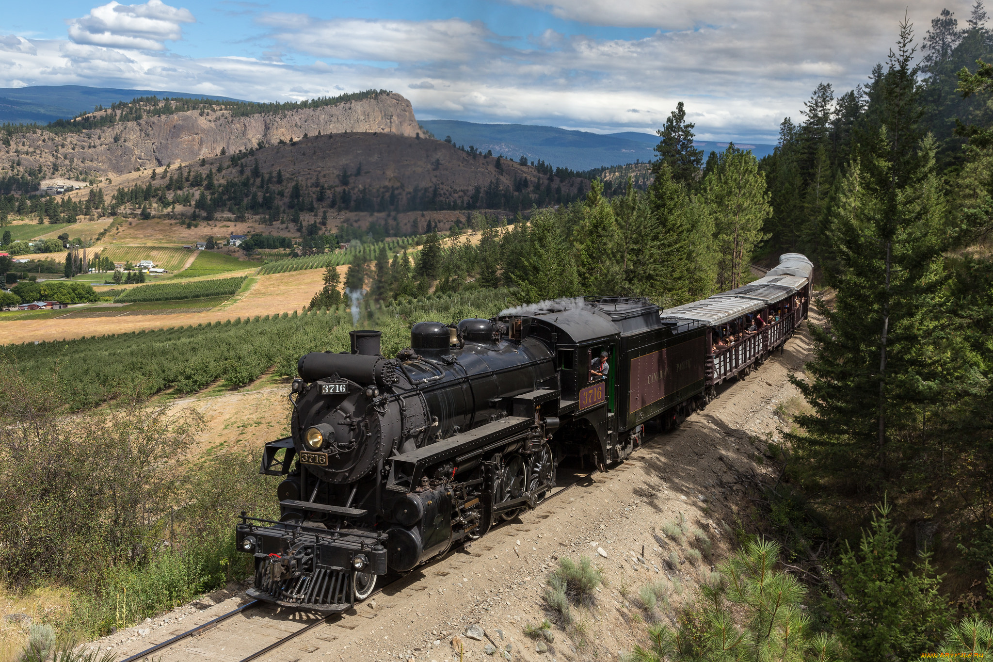 техника, паровозы, состав, локомотив