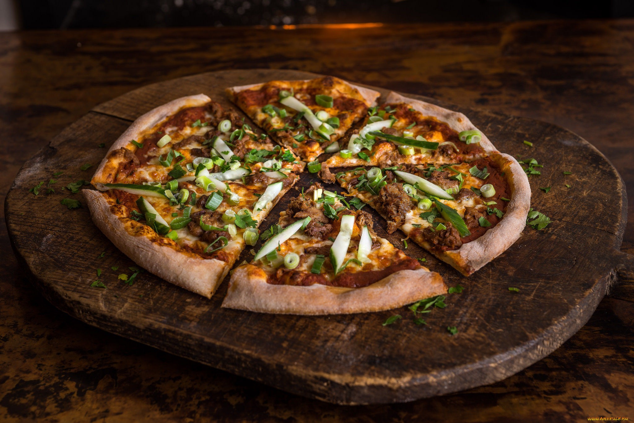 еда, пицца, снедь