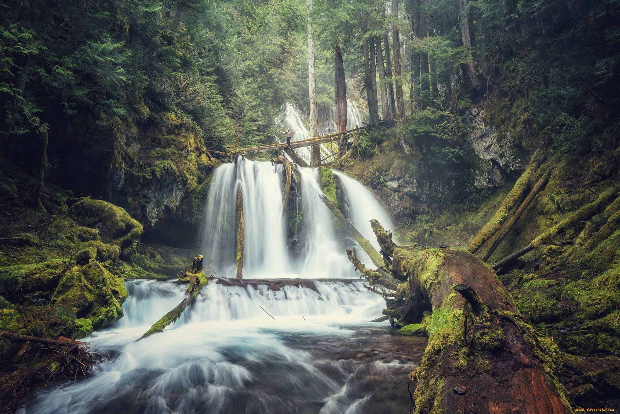 природа, водопады, простор