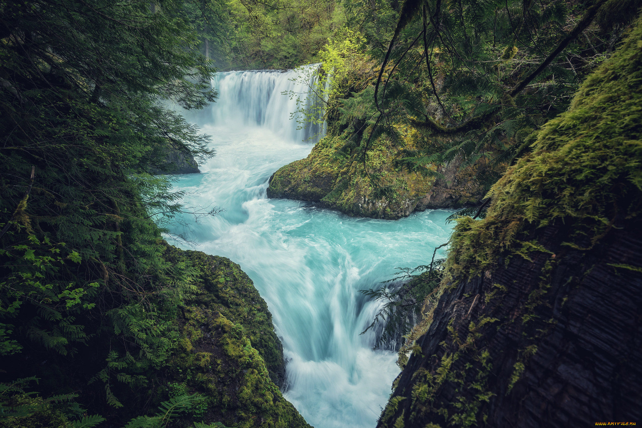 природа, водопады, простор