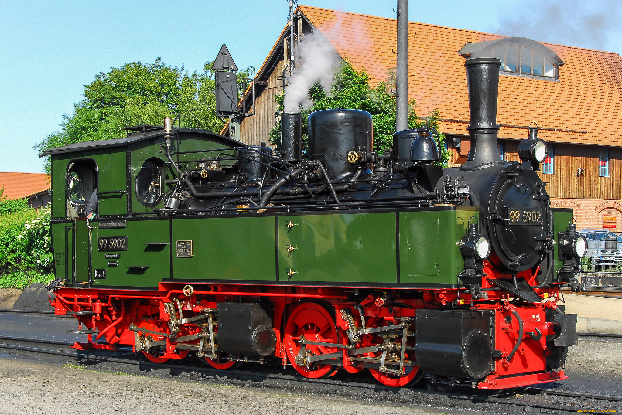 техника, паровозы, состав, локомотив