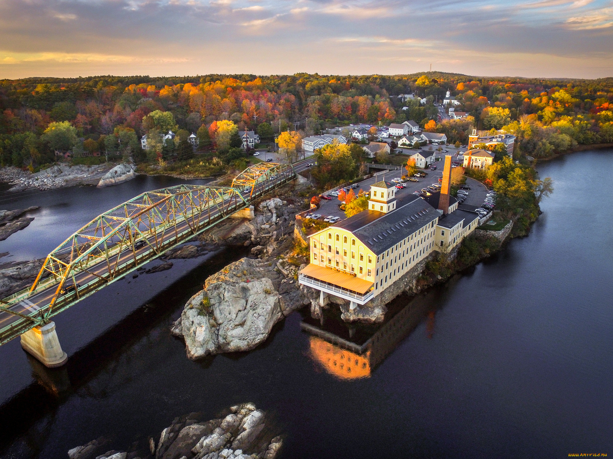 города, -, панорамы, простор