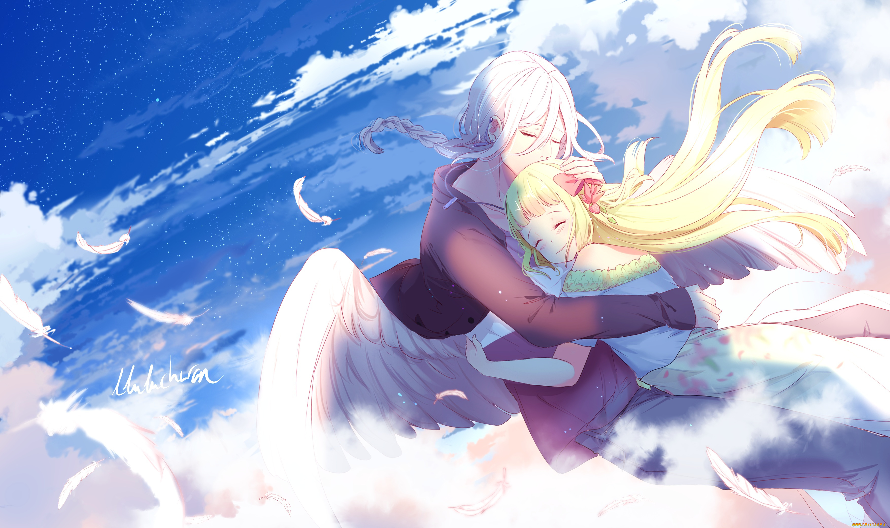 аниме, ангелы, , демоны, романтика