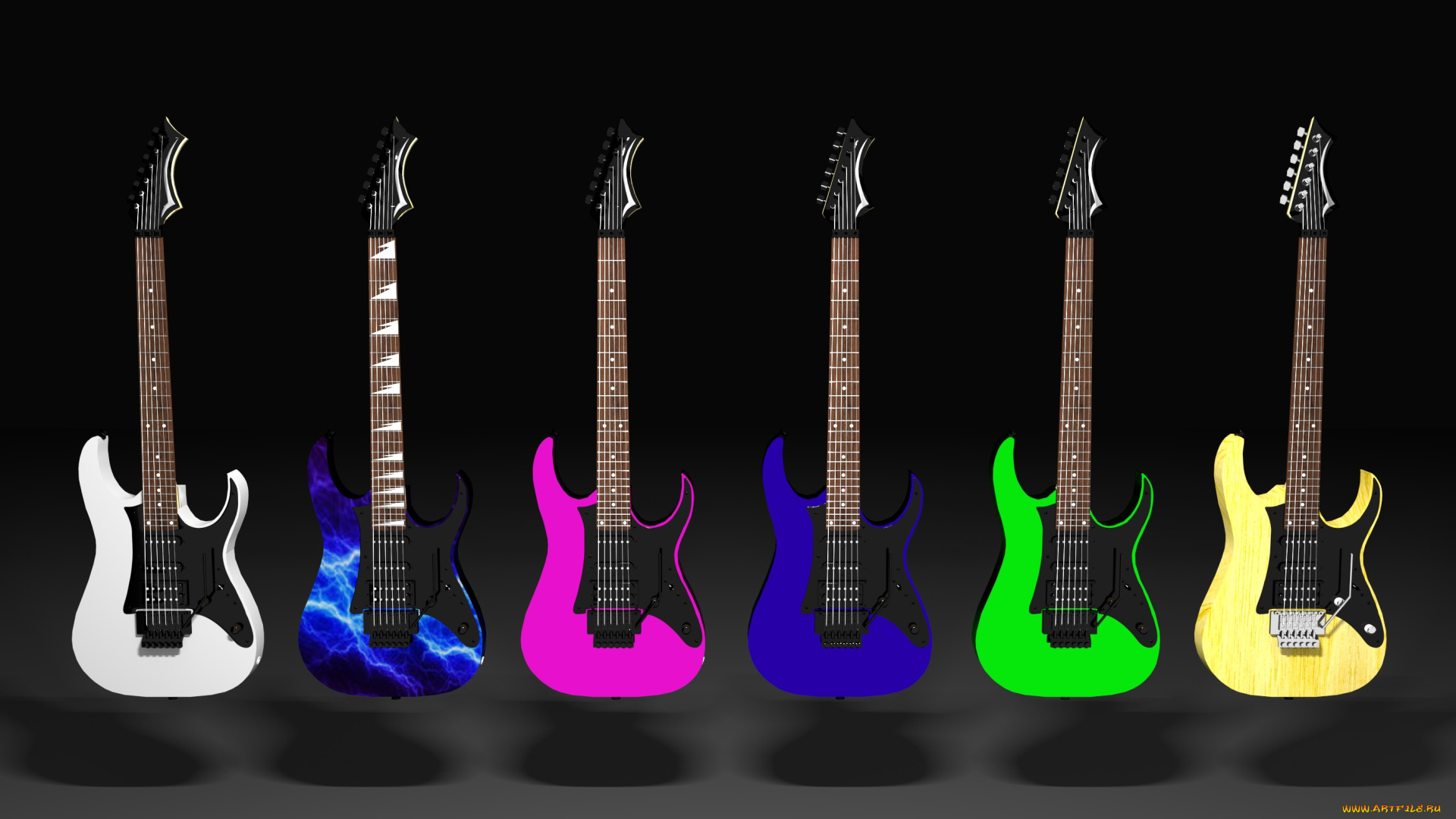 3д, графика, другое, , other, фон, гитары