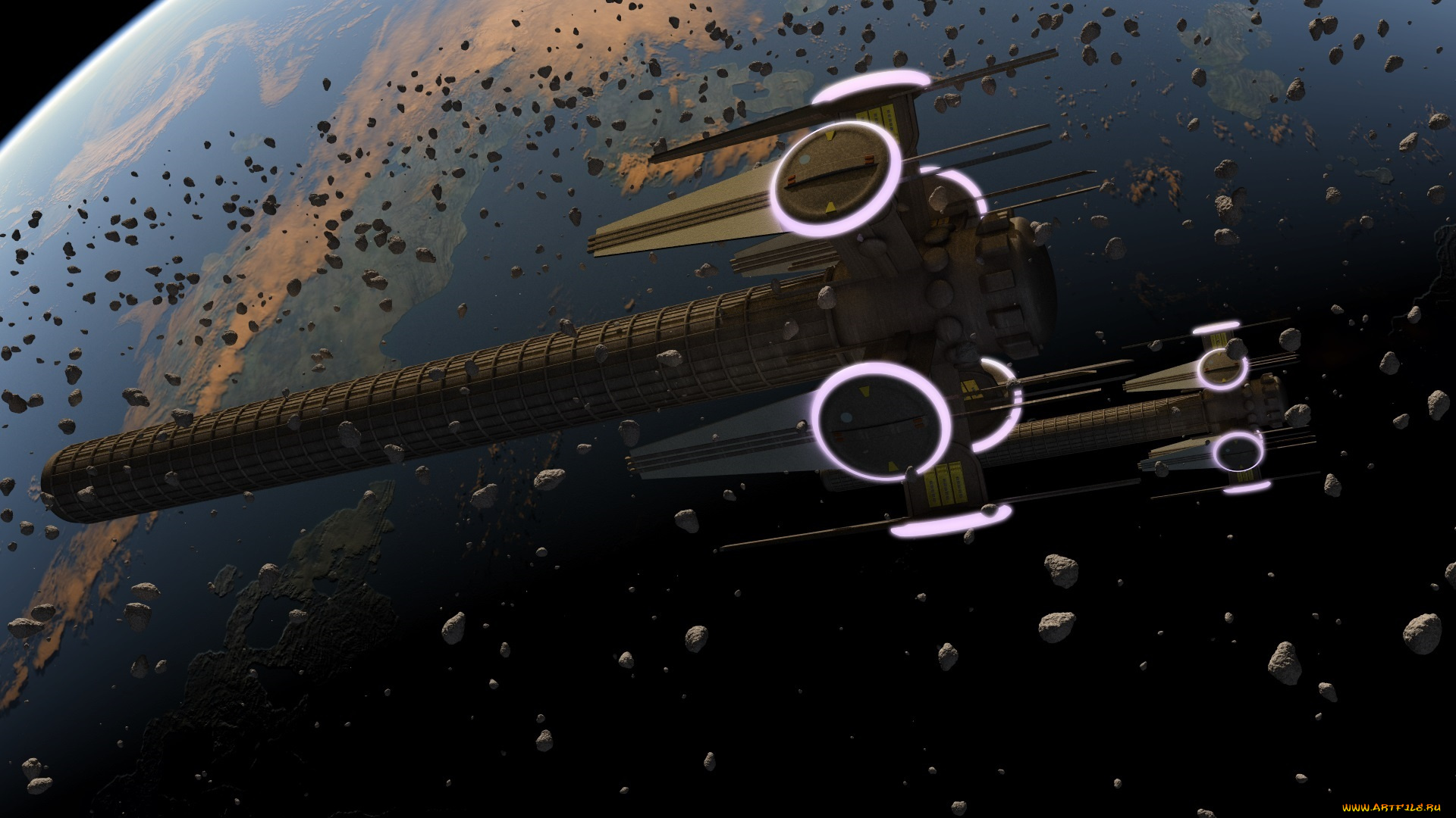 3д, графика, фантазия, , fantasy, космический, корабль, галактики, вселенная, полет