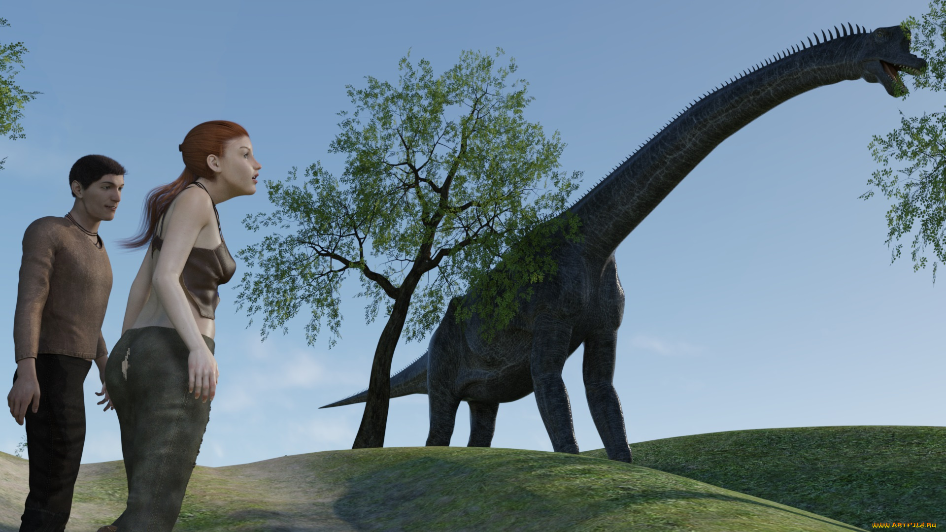 3д, графика, фантазия, , fantasy, взгляд, девушка, фон