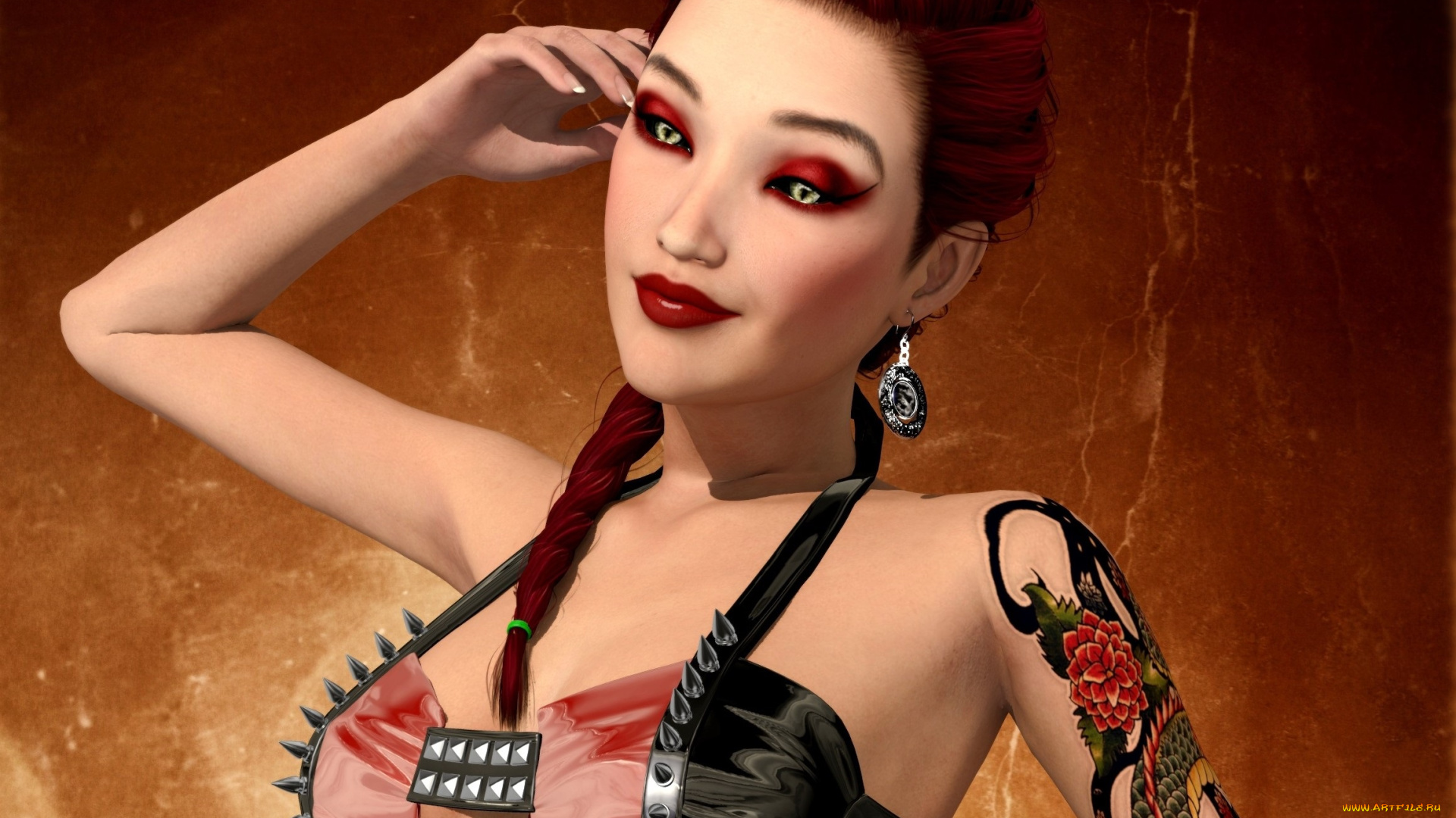 3д, графика, люди, , people, фон, взгляд, девушка