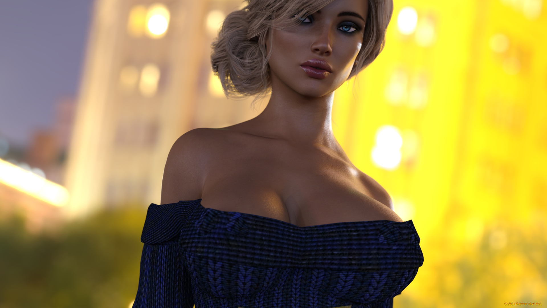 3д, графика, люди, , people, фон, взгляд, девушка