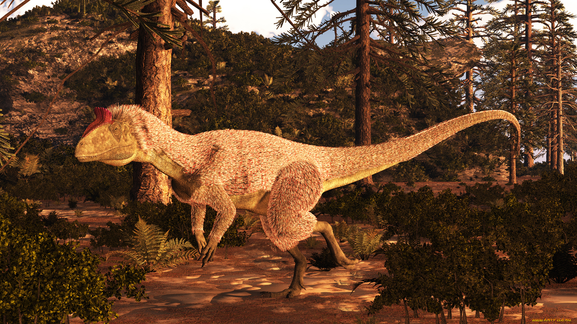 3д, графика, животные, , animals, динозавр