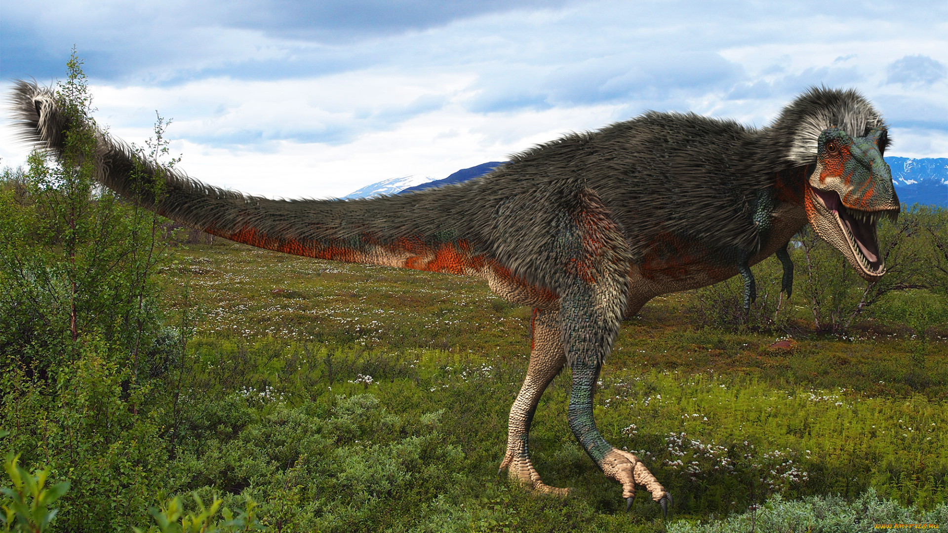 3д, графика, животные, , animals, природа, динозавры