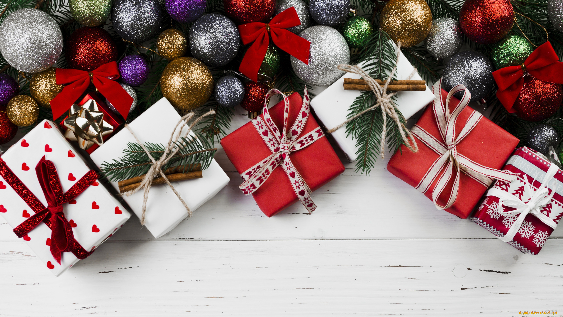 праздничные, -, разное, , новый, год, шары, подарки