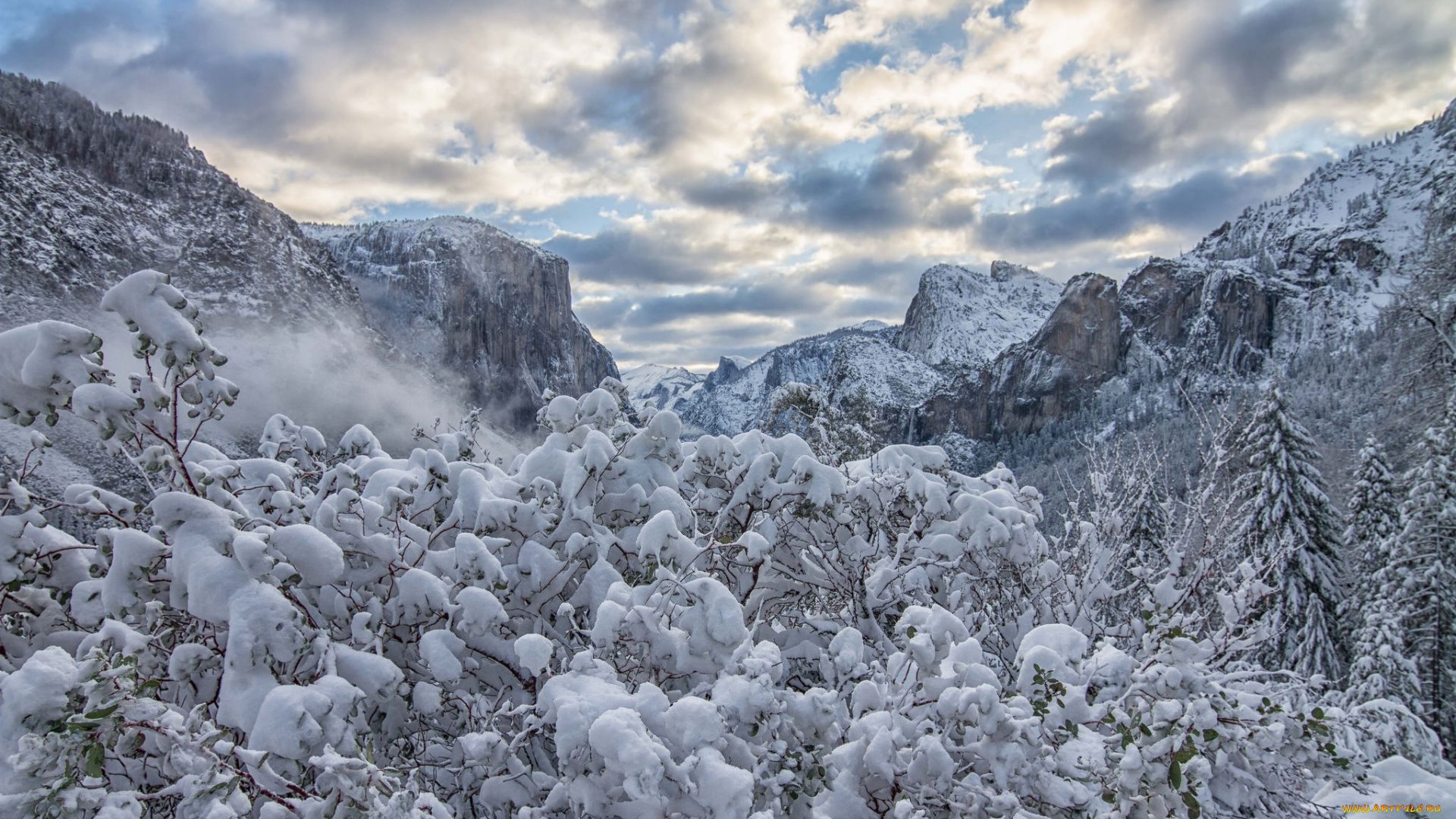 природа, горы, простор