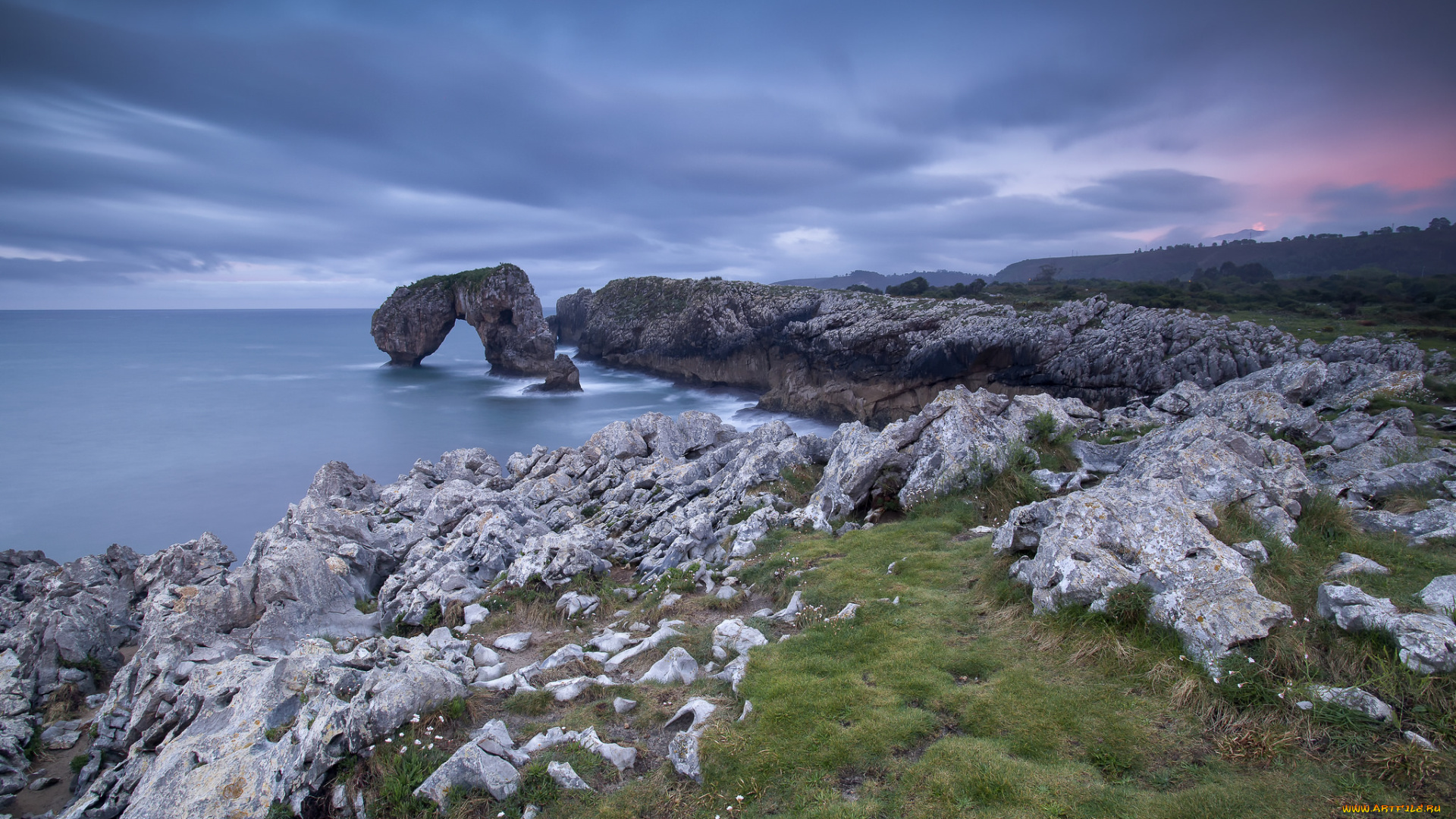 природа, побережье, простор