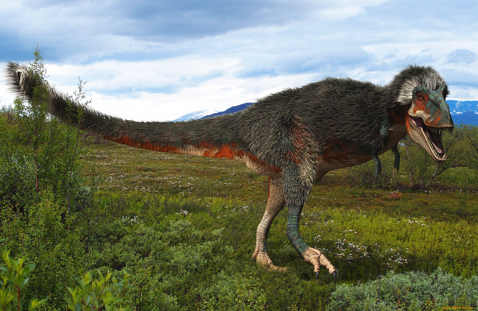 3д, графика, животные, , animals, природа, динозавры