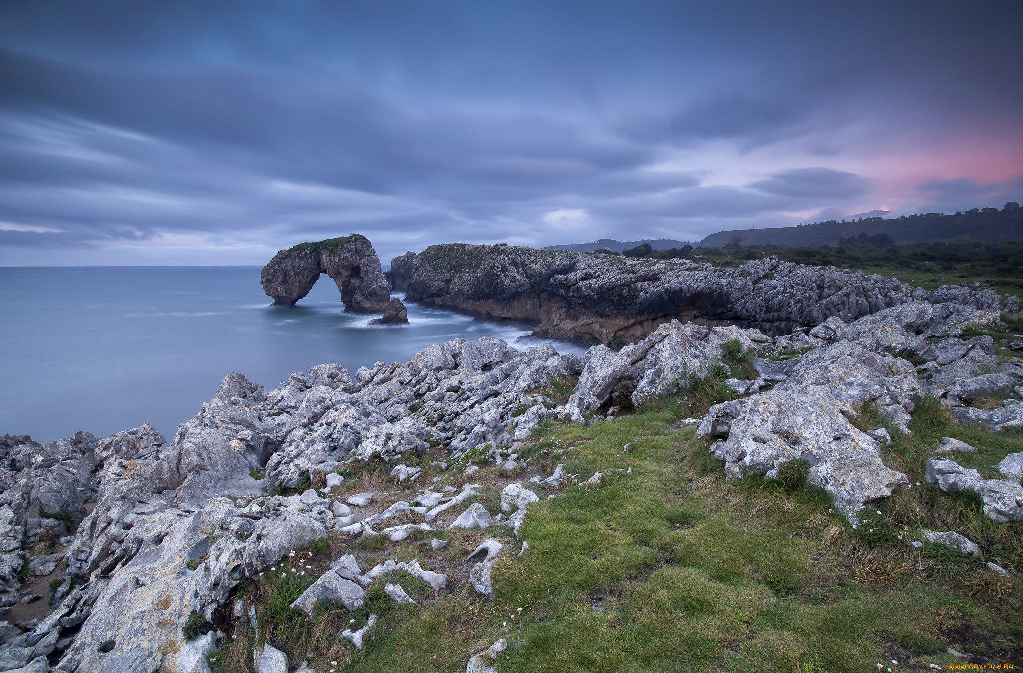 природа, побережье, простор