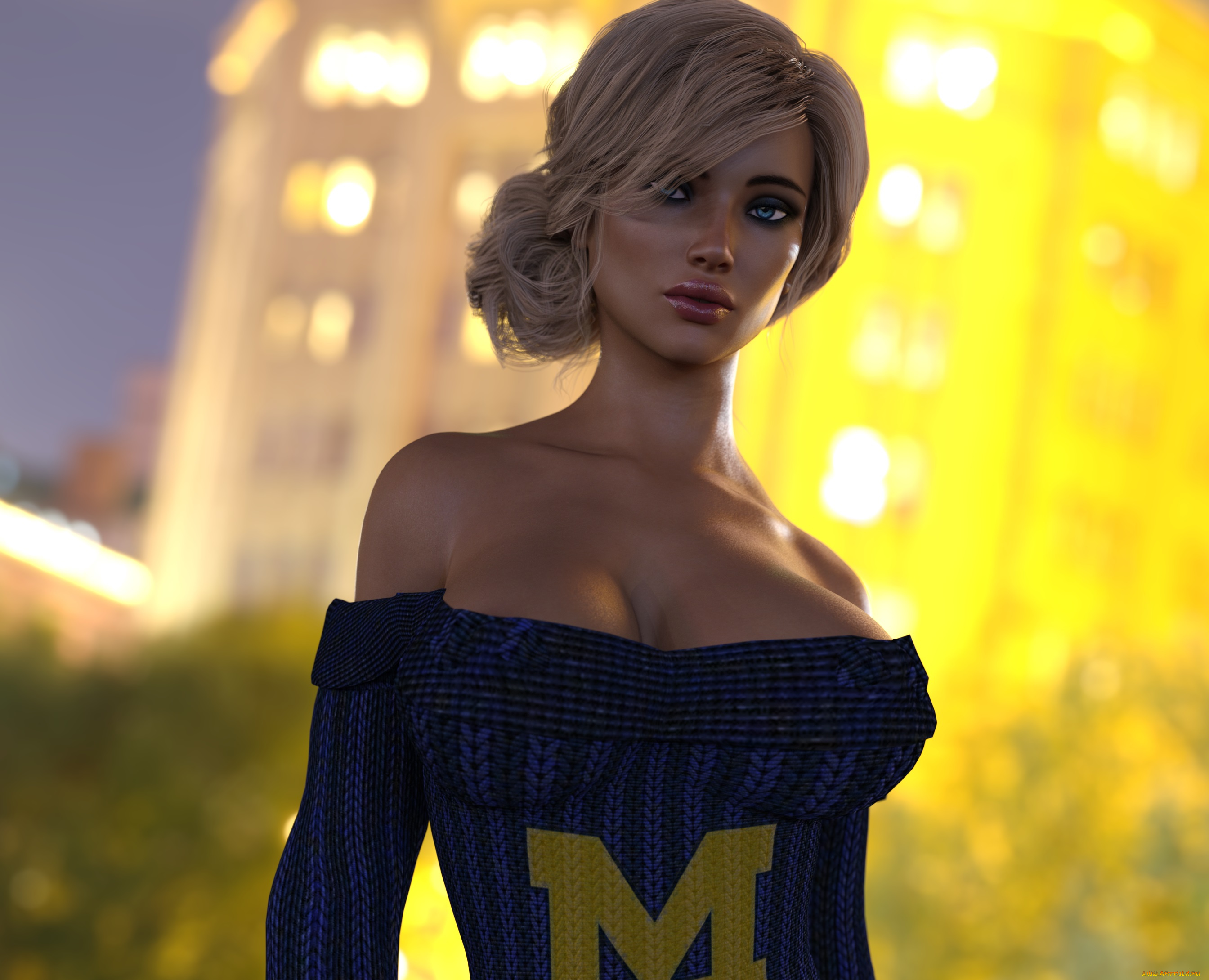 3д, графика, люди, , people, фон, взгляд, девушка