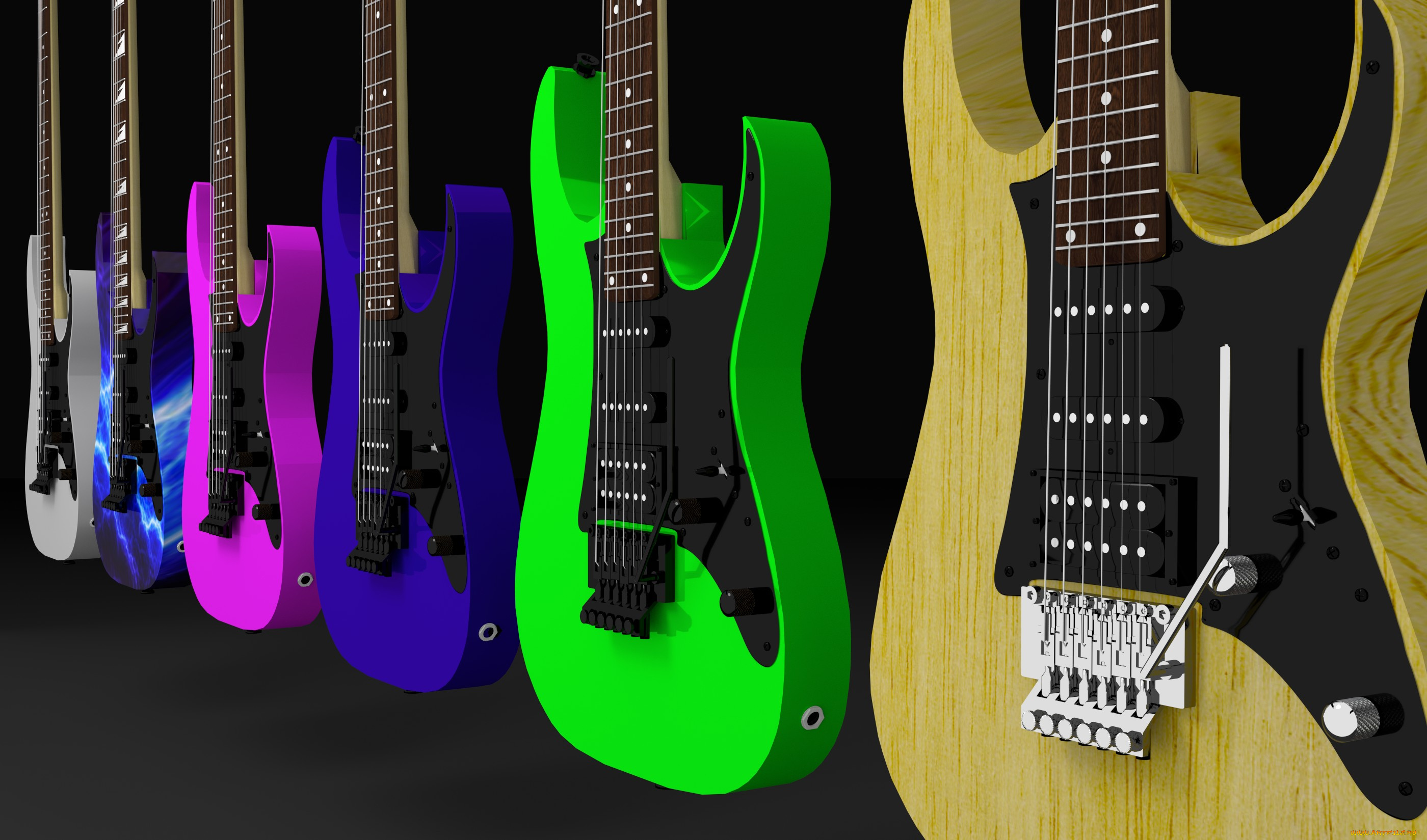 3д, графика, другое, , other, фон, гитары