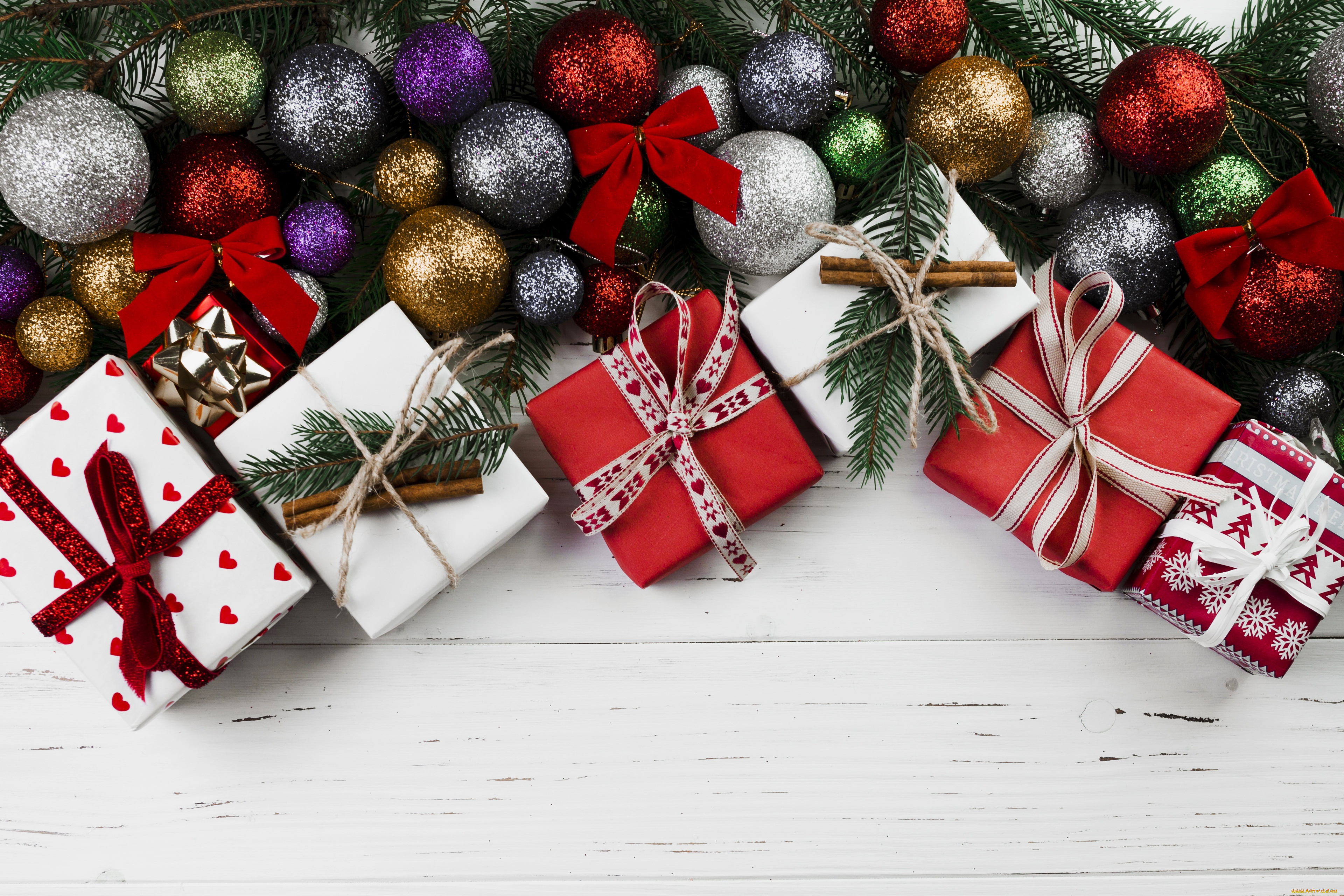 праздничные, -, разное, , новый, год, шары, подарки