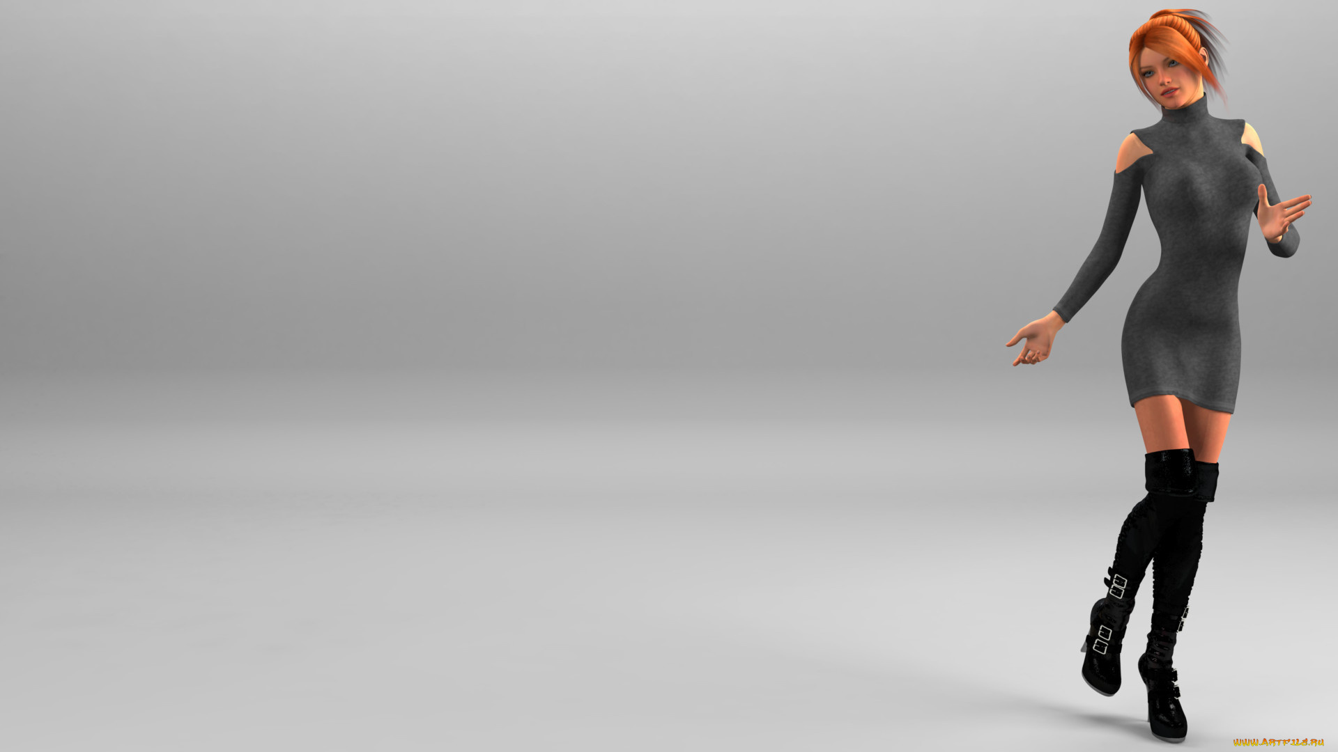 3д, графика, люди, , people, фон, платье, девушка