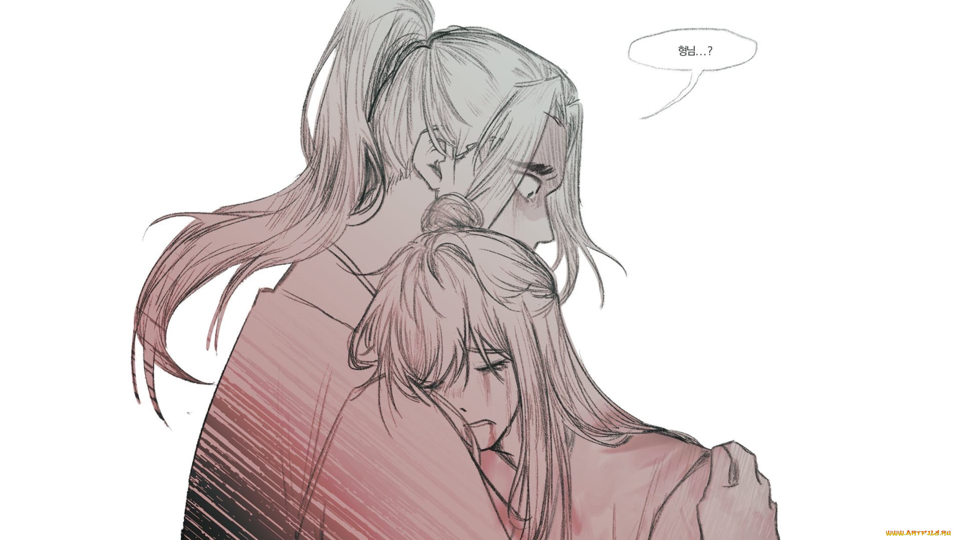 аниме, mo, dao, zu, shi, слезы, утешение