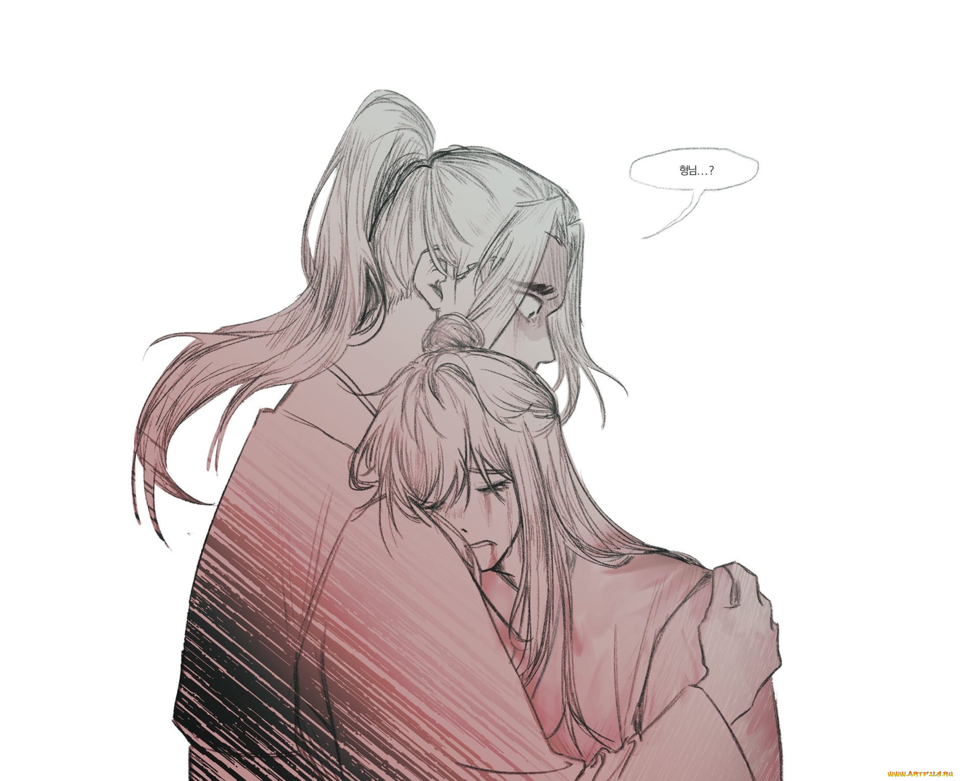 аниме, mo, dao, zu, shi, слезы, утешение