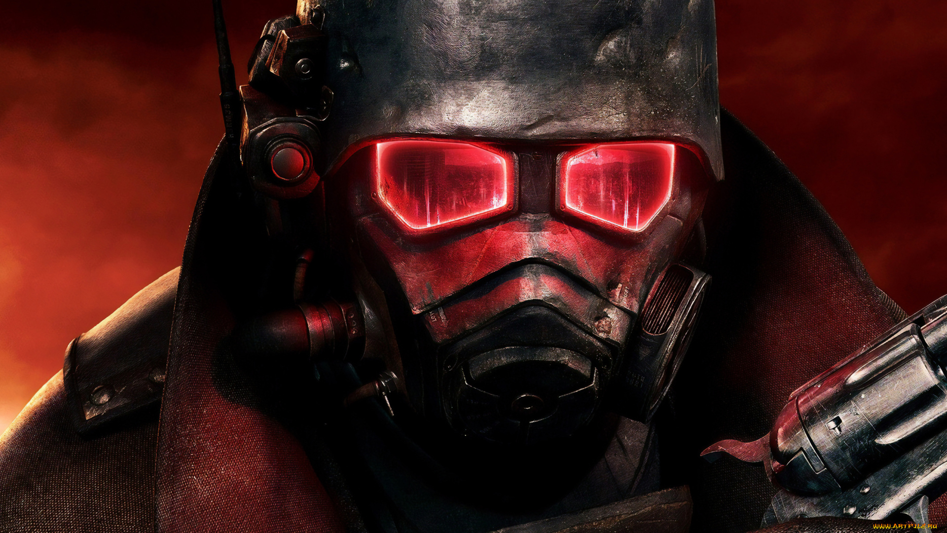 видео, игры, fallout, , new, vegas, оружие, броня, противогаз