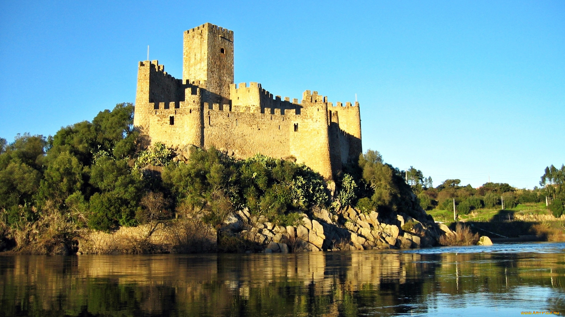 almourol, castle, portugal, города, -, дворцы, , замки, , крепости, almourol, castle