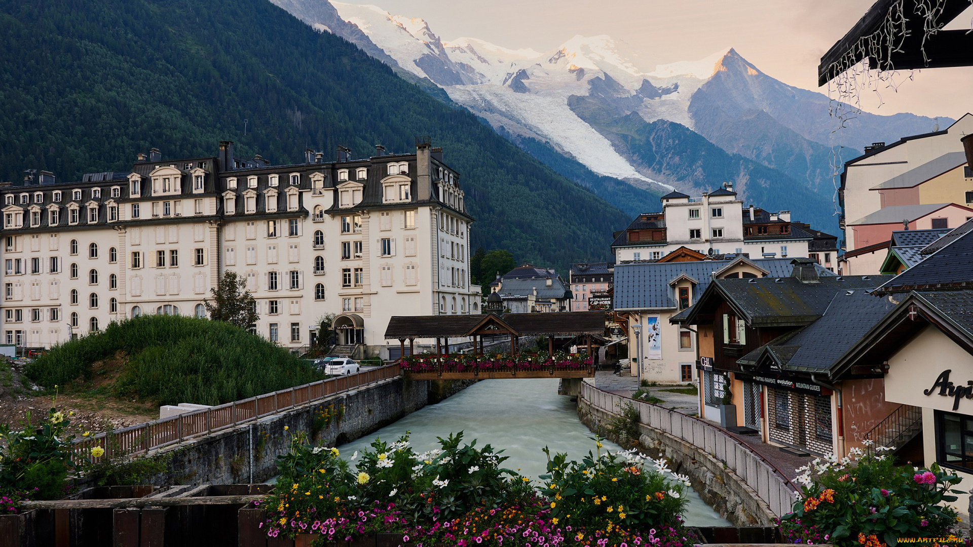 chamonix-mont-blanc, france, города, -, панорамы