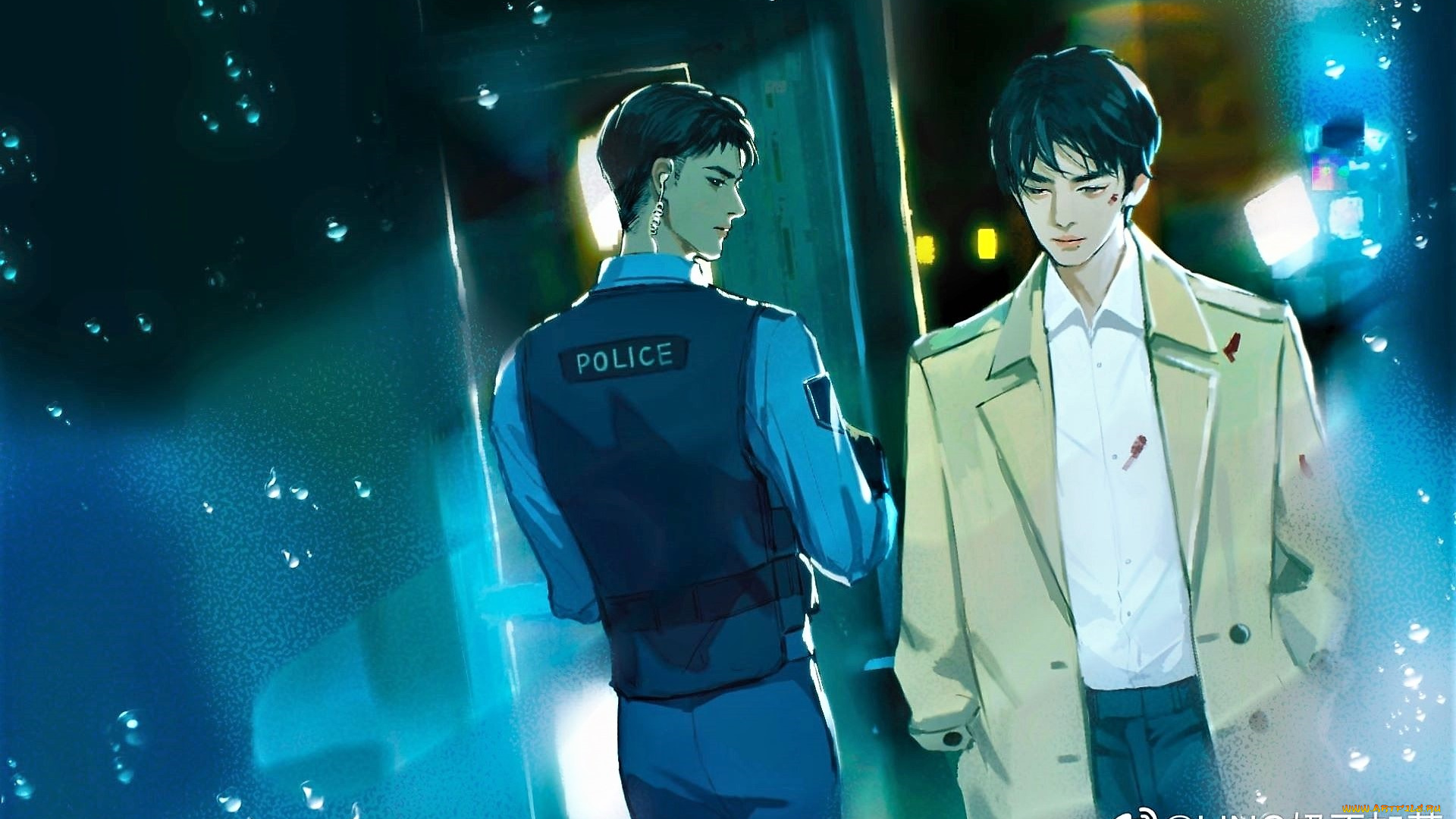 рисованное, кино, , мультфильмы, ван, ибо, сяо, чжань, чэнь, юй, полицейский, гу, вей